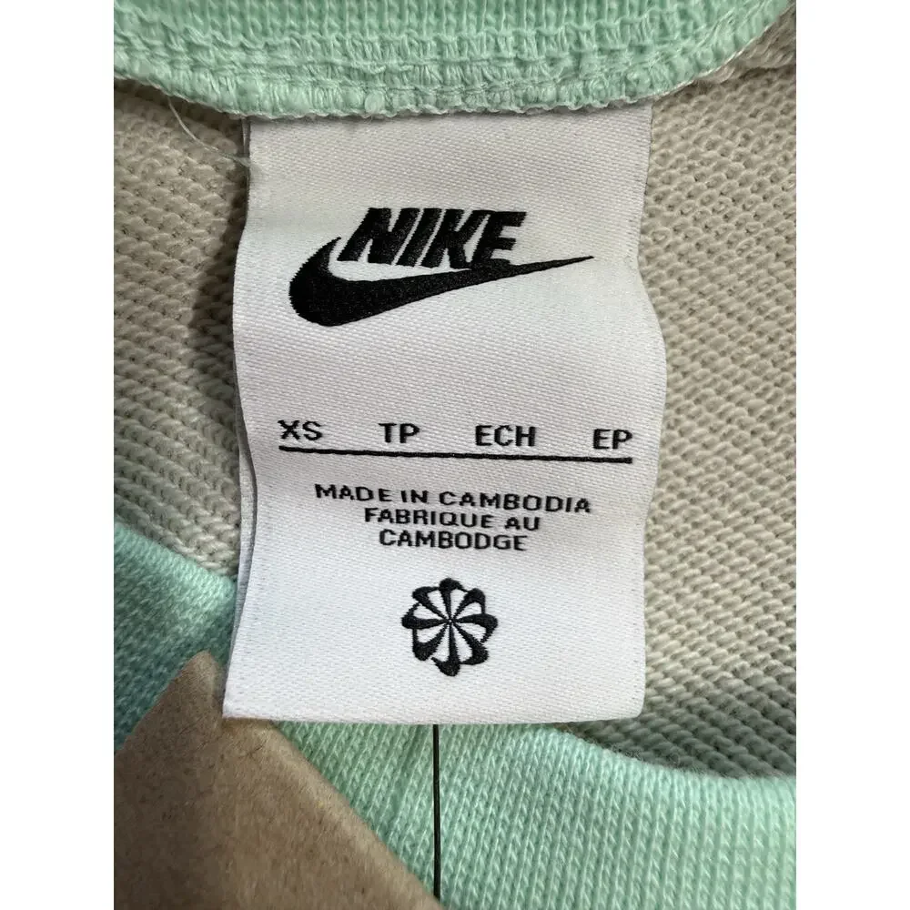 NWT Nike Fly easy Youth Uni Sweatshirt XS MSRP $70 Sand/orange/teal W Pocket G1